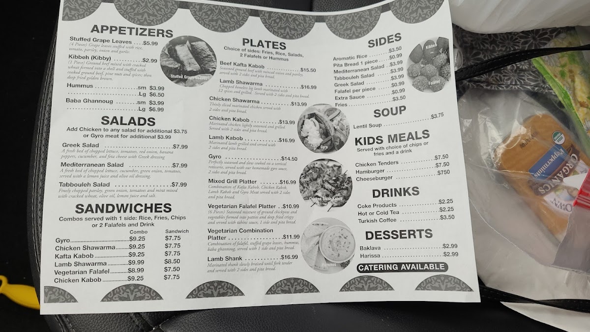 Menu Manna Mediterranean Grill-1